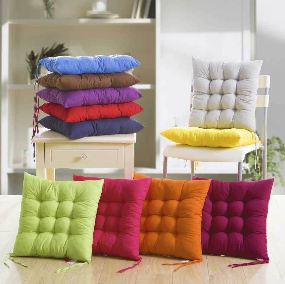 1 pc Colorful Soft Hot Home Office Decor Square Cotton Seat Cushion Pillow Buttocks Chair Cushion H260330-image-1099631588
