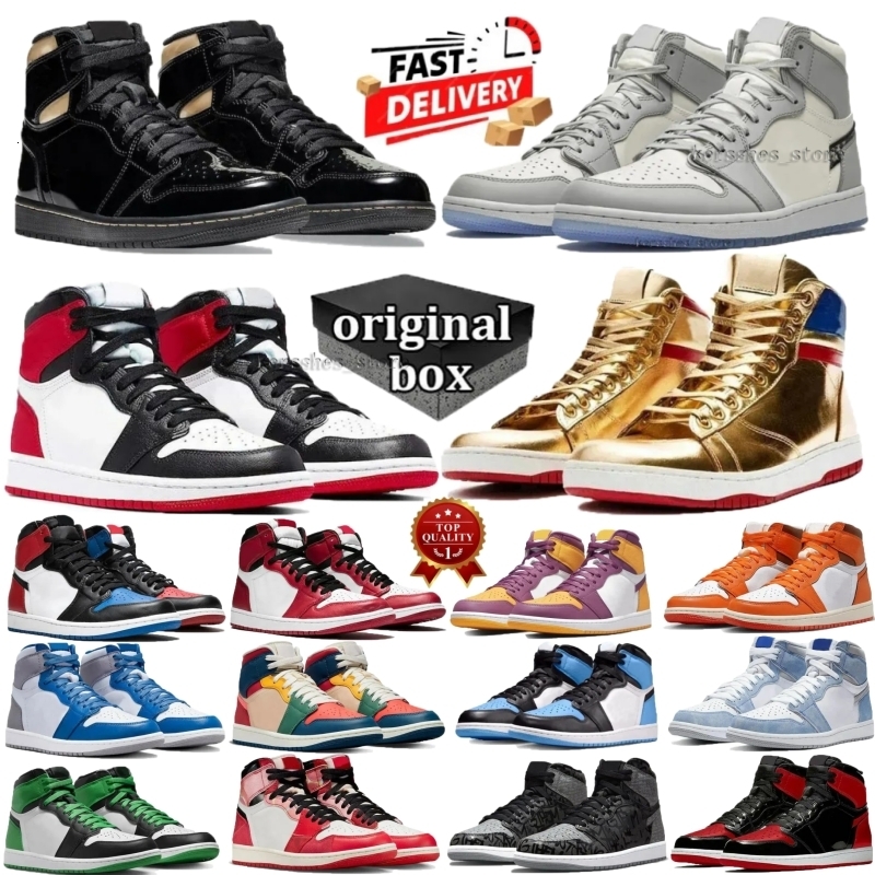 Designer Men 1 Basketball Shoes 1S University Blue Dark Mocha Chicago Top Hyper Royal High Bloodline Satin-Snake Taupe Haze Women Trainers Sneakers