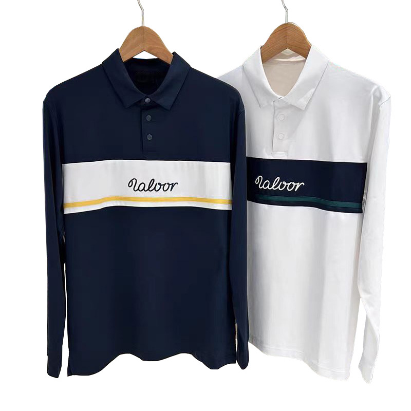 Spring and Autumn New Golf Men's Outdoor Quick drying Sweatshirt Comfortable and Breathable Long sleeved T-shirt Versatile POLO Shirt Men'