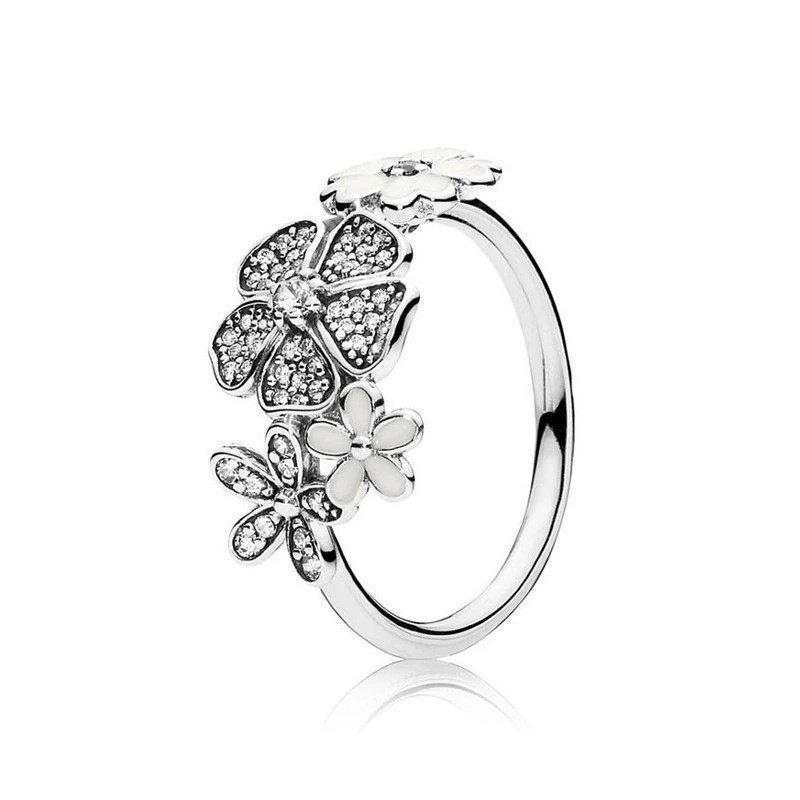 Fashion Women Girls Letter Rings Stainless Steel Silver Gold Sun Flower Blue White Zircon Hollow Heart Letter Circle Stone Jewelry A Gift-image-1099744648
