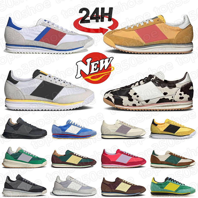 2026 New SL 72 Designer Casual Shoes sl72 OG Trainers Leopard Cow Print Utility Yellow Royal Preloved Green Core Black Charcoal Grey Platform Loa