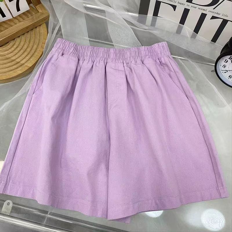 022 Women's wide-leg short pants, loose, casual and versatile for summer.
