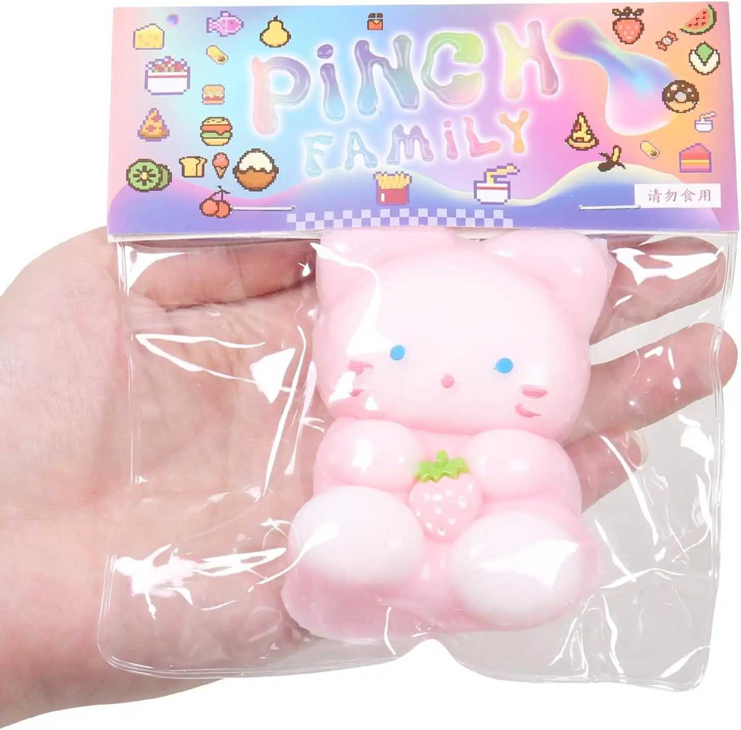 Squishy Cat Stress Relief Toy Kawaii Squeeze Fidget for Kids and Adults Party Favors H260330-image-1099691407