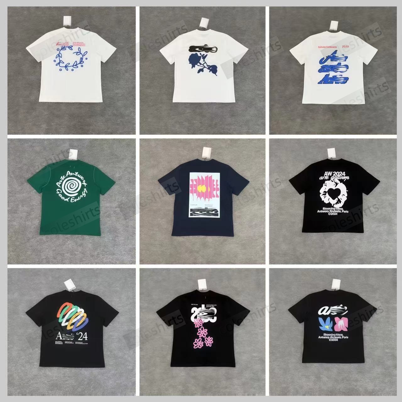 Arte Antwerp Men's Womens T Shirts Letter Print T-shirt Elements Oversized Luxury Brand Unisex Streetwear Tops Clothin Summer Fashion 100% C-image-1099790317