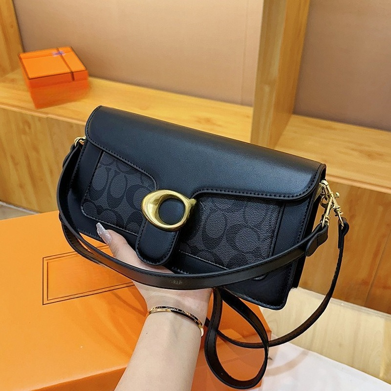 2026 New Fashion Baguette Bag - Women's Crossbody Handbag with Classic C-Lock Design
