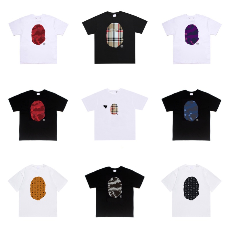 Men's T Shirts Designer High Version Retro Loose T-Shirts Round Neck Letter Graphic Print Mens Womens Short Sleeve Breathable Street Casual