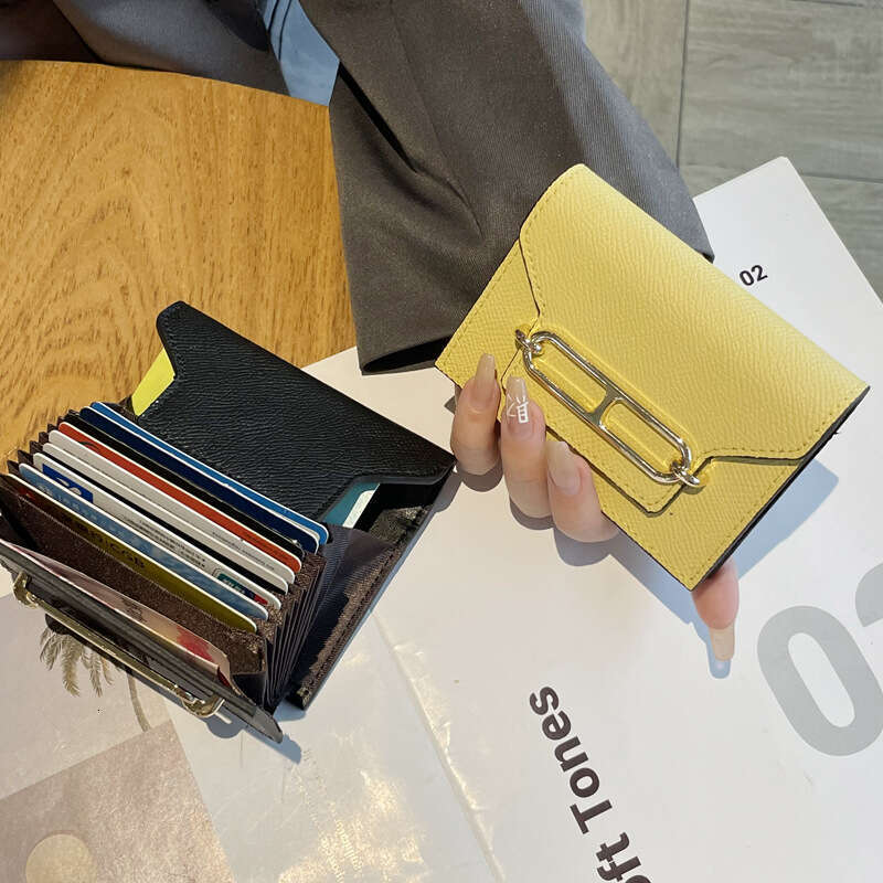 2026 New High-End Genuine Leather Women's Holder, Fashionable And Exquisite ID Holder With Multiple Card Slots, Large Capacity, Anti-Degaussing