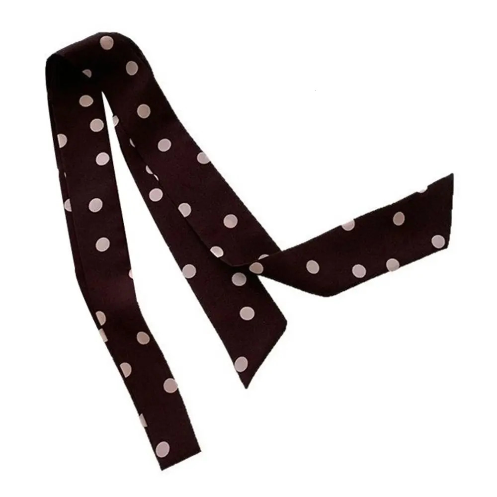 Fashion Korean Scarf Thin and Narrow Versatile Long Ribbon Belt Tie Y2k Summer Silk Scarves For Women 260330