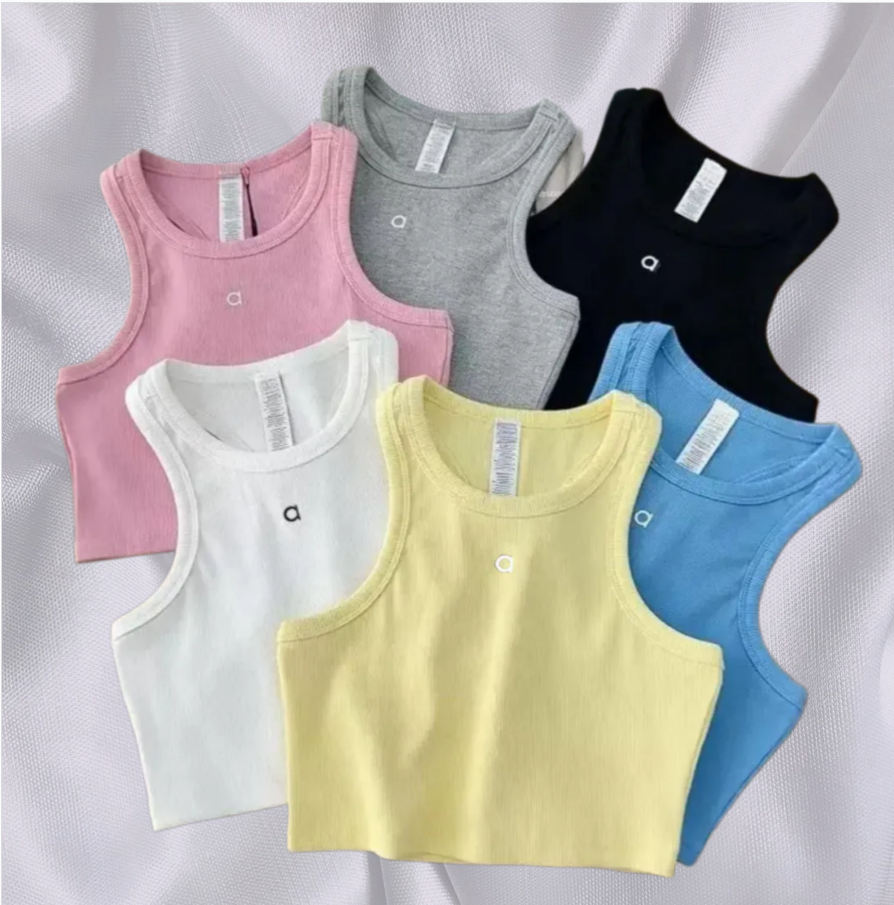 1994AO Womens Yoga Tank Sports Bras Top Jogger Fitness Vest Pilates Sport Vest Quick Drying High Waist SPort Skirts Or Shorts