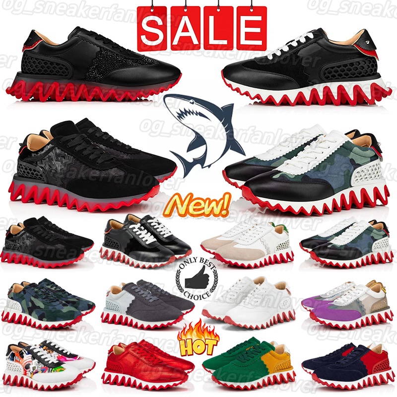 Avec boîte Hommes Femmes Chaussures décontractées en cuir de requin Respirant Slip sur Chaussures de bateau marron noir blanc Taille des hommes 3