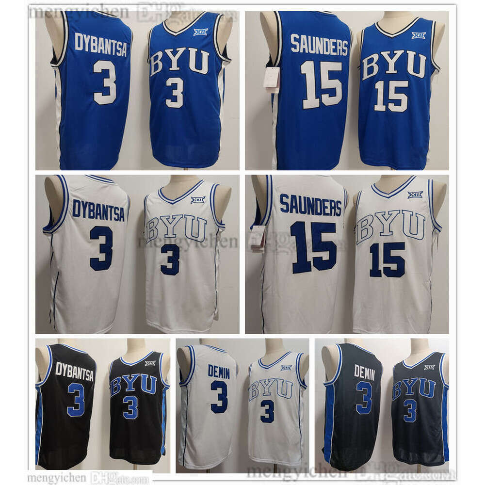 AJ Dybantsa Richie Saunders Egor Demin BYU Cougars 2026 Mens College Basketball Jerseys All Stitched Numbers Team Fan Apparel