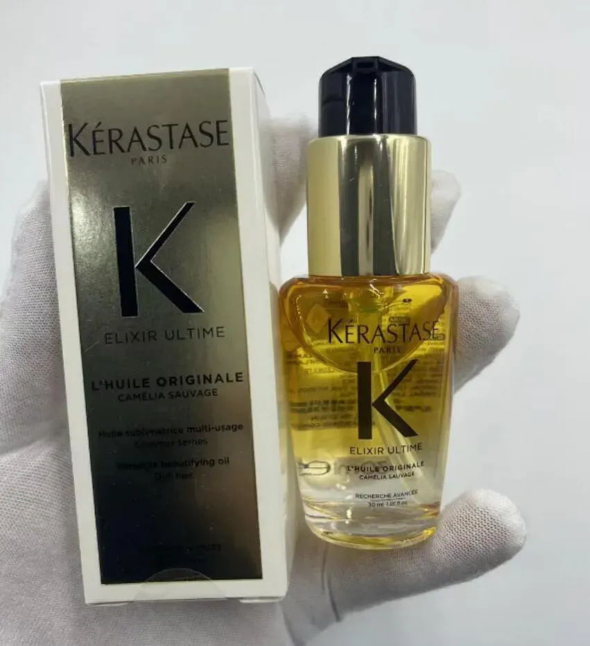 30ml KERASTASE Elixir Ultime Chronologiste Blond Absolu Hair Repair Oil Moisturizing Smoothing Essential Oil Effective Fast Shipping $16
