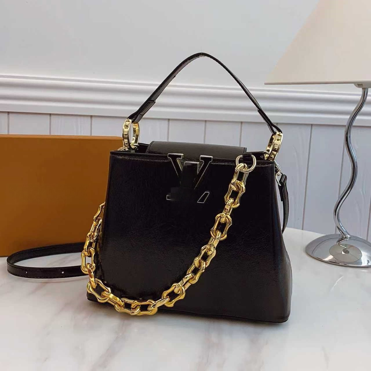 Sac à main avec chaîne de Style luxueux, nouveau Design classique VLock, sac seau à bandoulière à la mode, 2026
