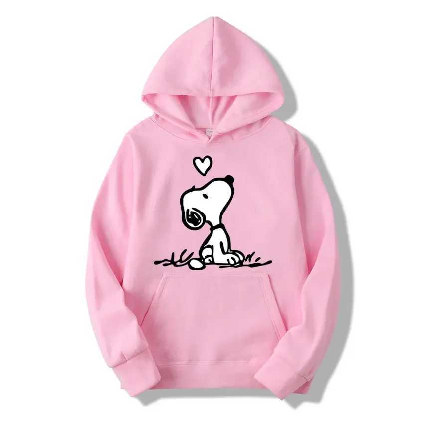 American Cartoon Comics Snoopy Hoodie Women Man Pullover Tops Spring Autumn Men 2024 New Casual Couple Sweatshirt Clothing T251206