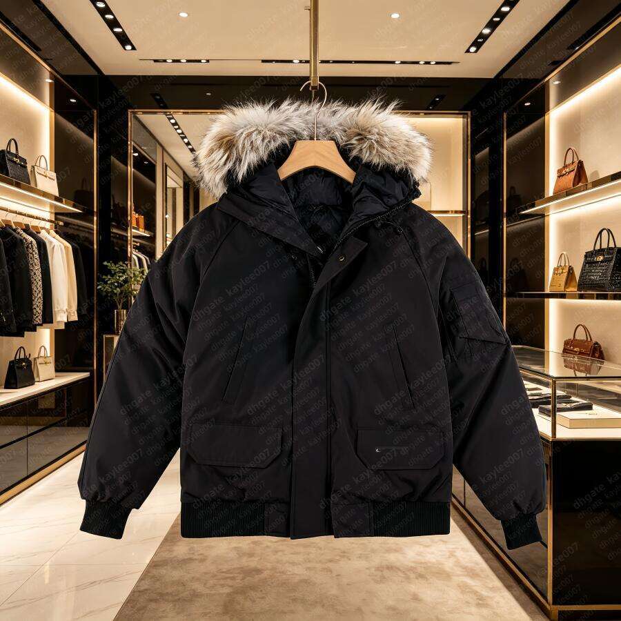 winter jacket men designer coat CHILLIWACKParka Goose down jackets womens wolf hair mens puffer thickened doudoune homme leisure warm puff jacke-image-939467495