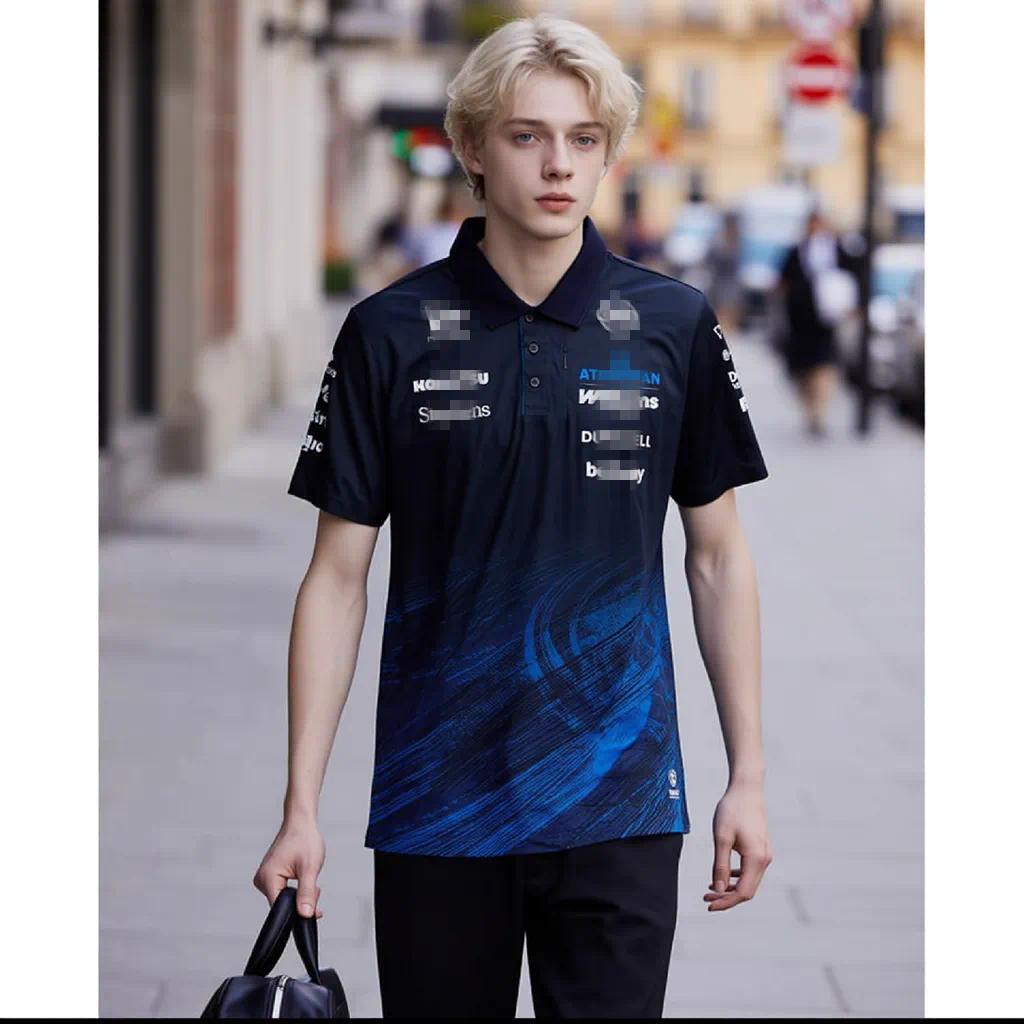 Factory direct sales support customized wholesale F1 Summer short sleeved T-shirt polo shirt Men's and Women's Styles 2026 Williams Racing