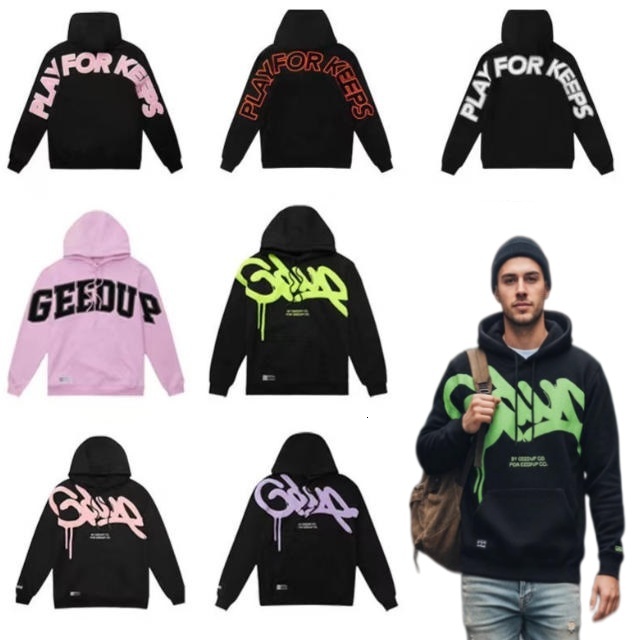 designer GEEDUP casual hoodie cotton jacket 2026 Mens Tracksuits Top Tracksuit Towel embroideries Hoodie Womens Hoodies fashion Pants