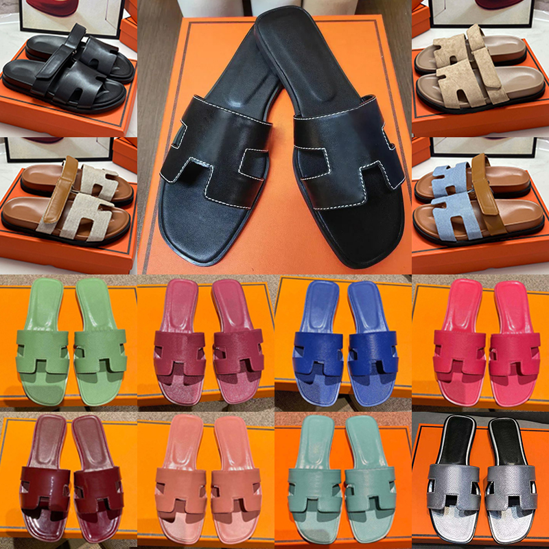 free shipping desgner oran sandals women slippers flat platform slides shoes stylish sliders summer beach outdoor sandal womens lady slide black whi