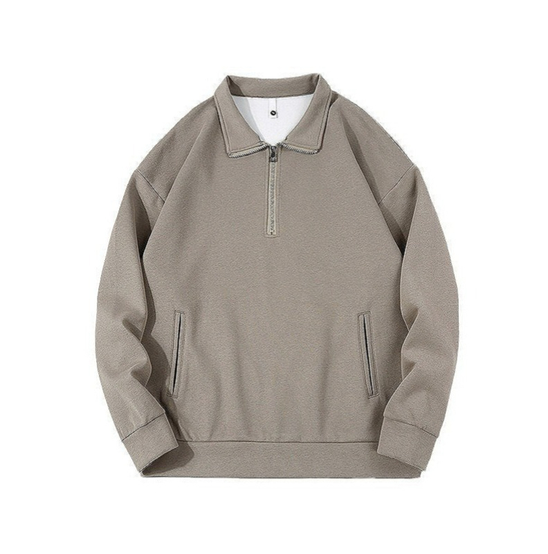 A129 sweat-shirt à col roulé pour hommes automne épaissi ample à la mode