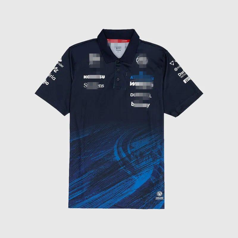 Wholesale High Quality F1 Summer short sleeved T-shirt polo shirt Men's and Women's Styles 2026 Williams Racing 2026 Team Polo