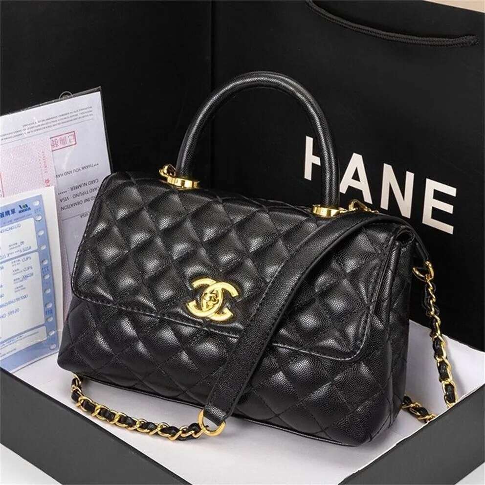 Designer Handbag Shouder leather Chain Bag Cutch Fap Totes Bags Waet Check Veour Thread C Purse Doube Letters Soid Hasp Waist Square Stripes Women t