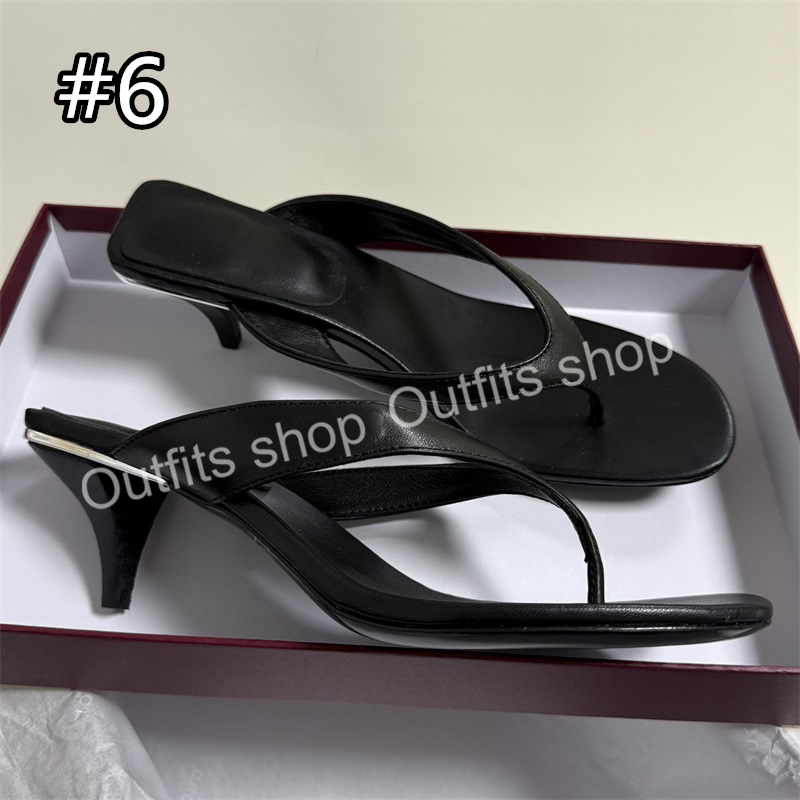 2026 New Women's sandal Slipper Engraved Flipflop 3.5cm Heel shoes size 35-42-image-942544487