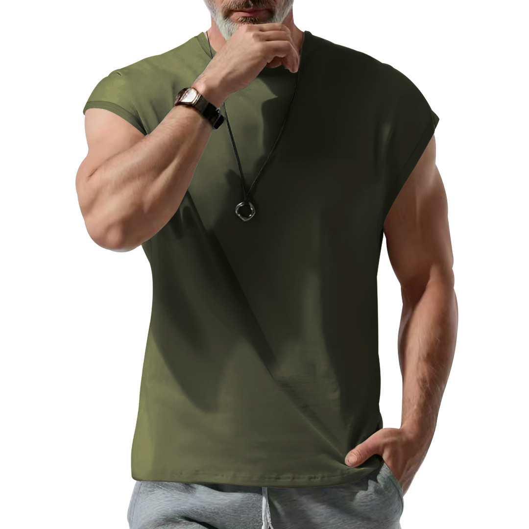 Chic Tank Top Simple Style Sports handsome nice stylish t shirts Streetwear tee shirt tops Men Summer Vest