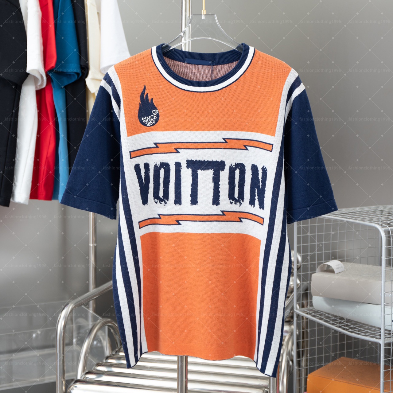 New Luxury Knitwear Men's T Shirts Designer Three-Dimensional Embroidered letters Crewneck Men And Women couples tops-image-946574595