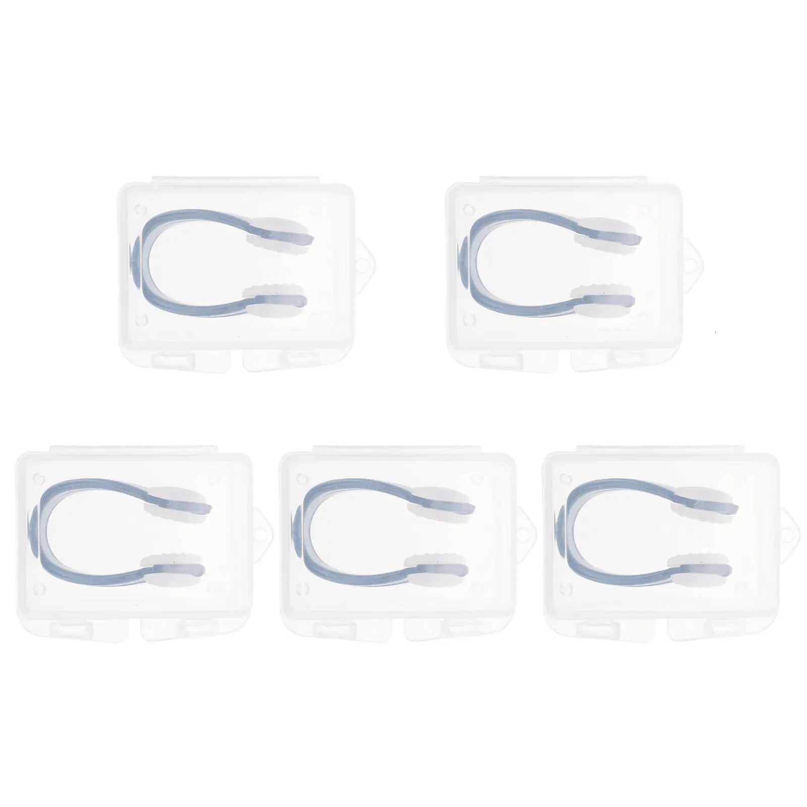 5 Boxes Professional Swimming Plugs Nose Clips for Water Sports Ergonomic Comfortable Fit Skin-Friendly Material Prevent Water 260430