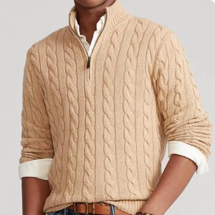 Men's Polo Sweaters polo quarter zip Half zip up golf polo Men women knitted sweater pull Designer Cotton Embroidery coat Design Casual jumpers