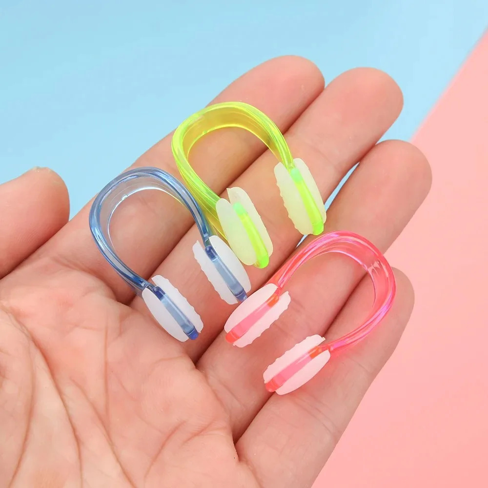 3Pcs Candy Color Soft Silicone Nose Clip Small Size Swimming for Adult Children Water Sports Pool Accessories 260430
