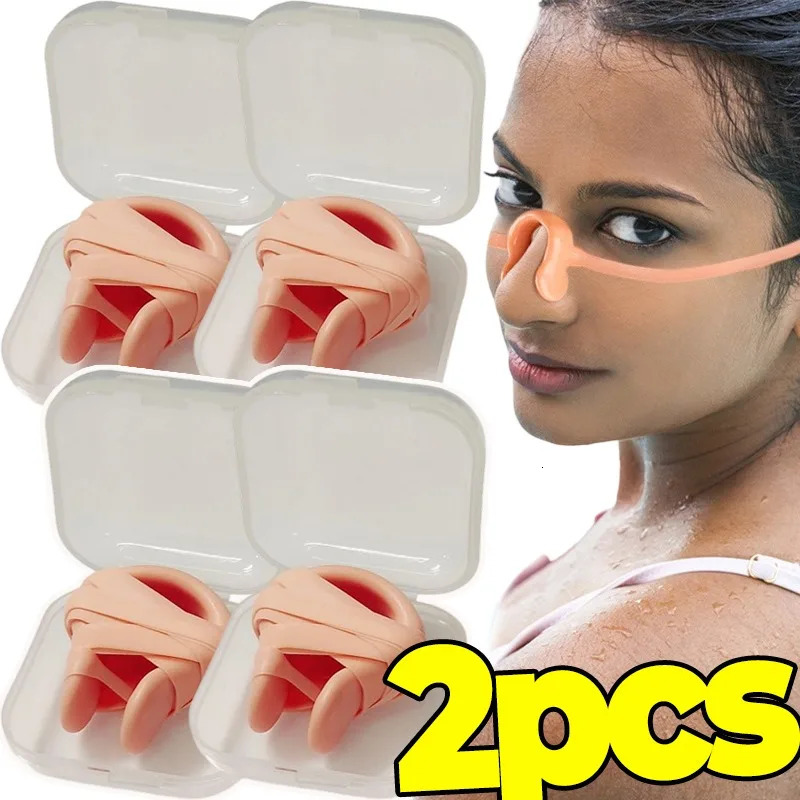 Waterproof Nose Clip for Swimming Silicone with Rope Adjustable Soft Nose Plugs for Adult Kids Men Women for Pool Beach Snorkel 260430