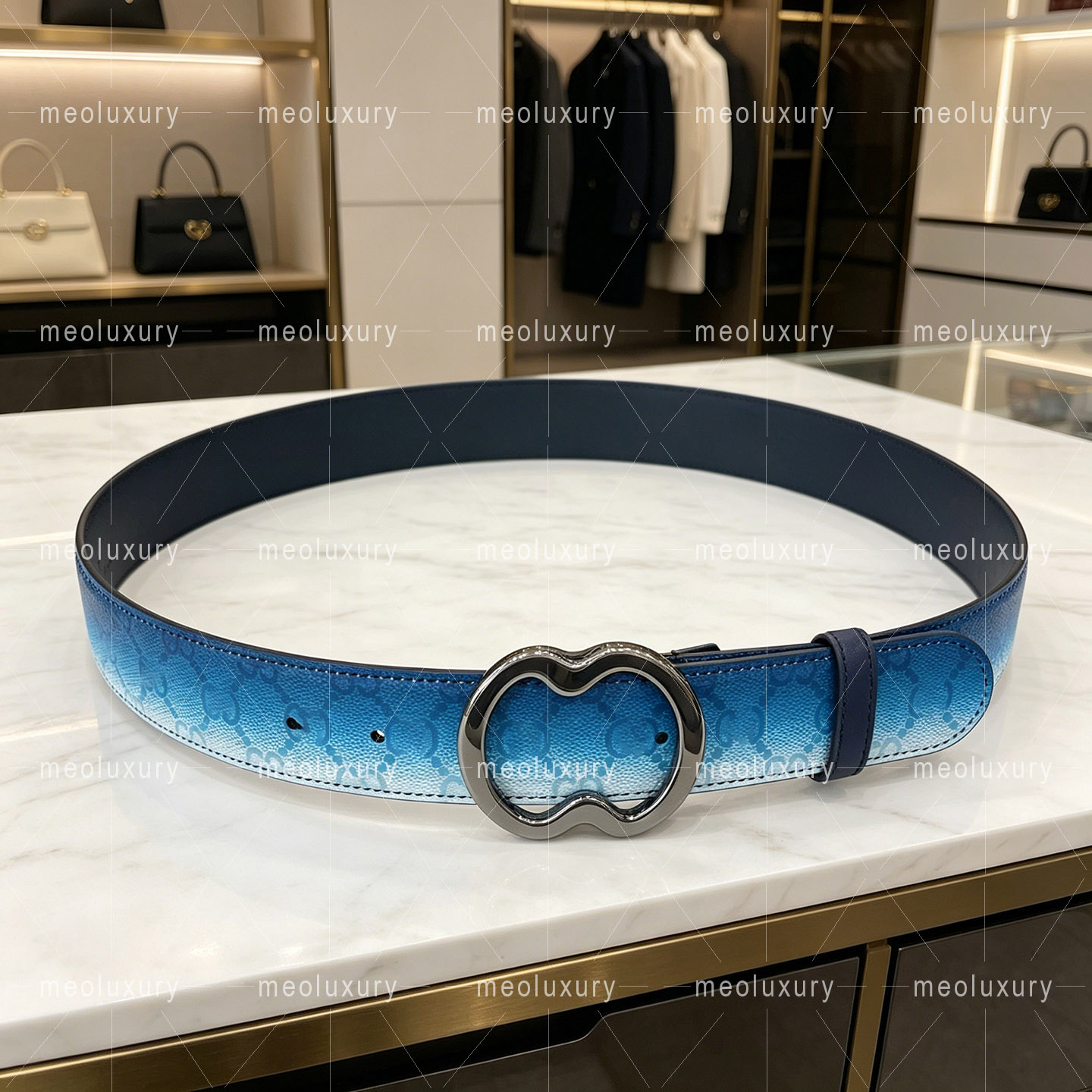 12a Designer Classic Reversible Leather Belt Men 4.0cm Double letter Buckle Fashion Business Casual Belt EU80-110
