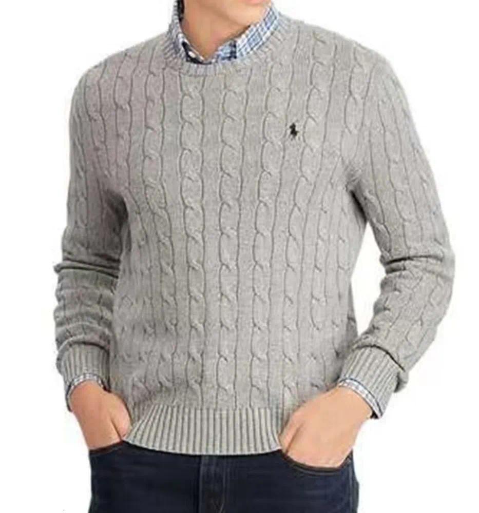 designe polo sweater men polo hoodie quarter zip designer knit sweaters mens pullover uomo half zipper luxury casual small horser jumper autumn wool