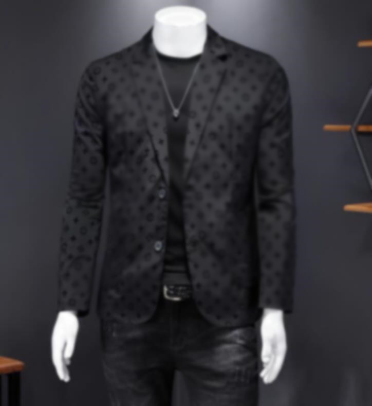 Les hommes de créateurs de haute qualité conviennent à la veste de blazer pour hommes de luxe d'affaires noire de la Station européenne