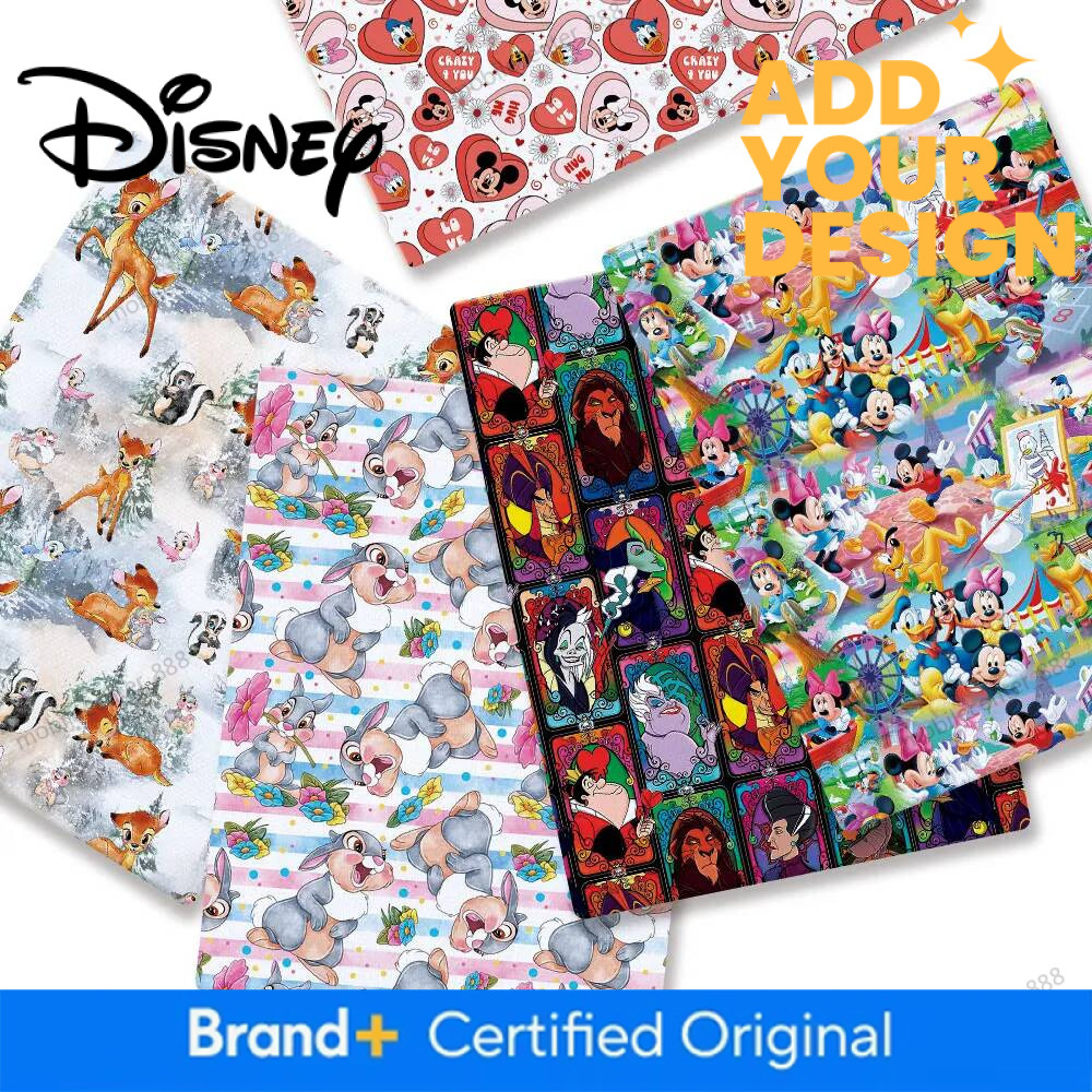 Designer Disney Disney Cartoon Hot DIY Handmade Sewing Patchwork Quilting Baby Dress Home Sheet140cm Printed Fabric Sewing Kids Fabric Luxury