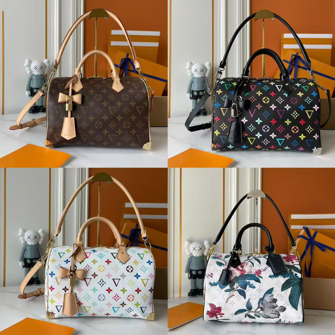 10A TOP quality shoulder genuine leather handbag lady tote designer men women bags P9 m14064 stitched metal plate Embroidery dust bag 88