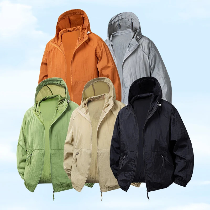 Spring Summer Mens Ultra Light Hiking Jacket Outdoor Men Quick Dry Sun Screen Hooded Coats Sports Breathable Fishing Jackets 260430