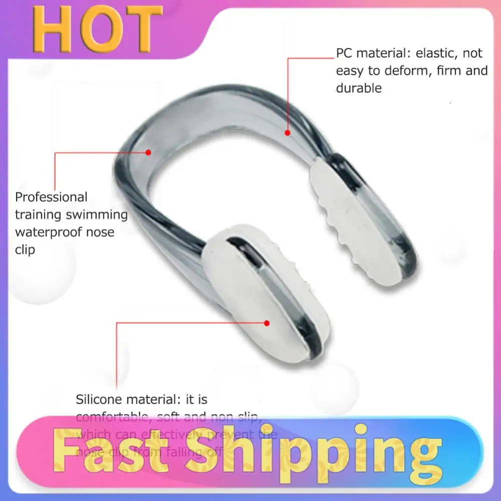 Unisex Swimming Nose Clip Environmental Soft Silicone Nose Clip Reusable Nose Plug Swim Nose Clip Nose Protector 260430