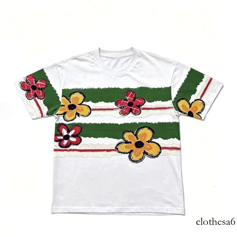 2026 pure cotton men's designer style summer new printed short-sleeve light luxury trendy fashion casual shirt