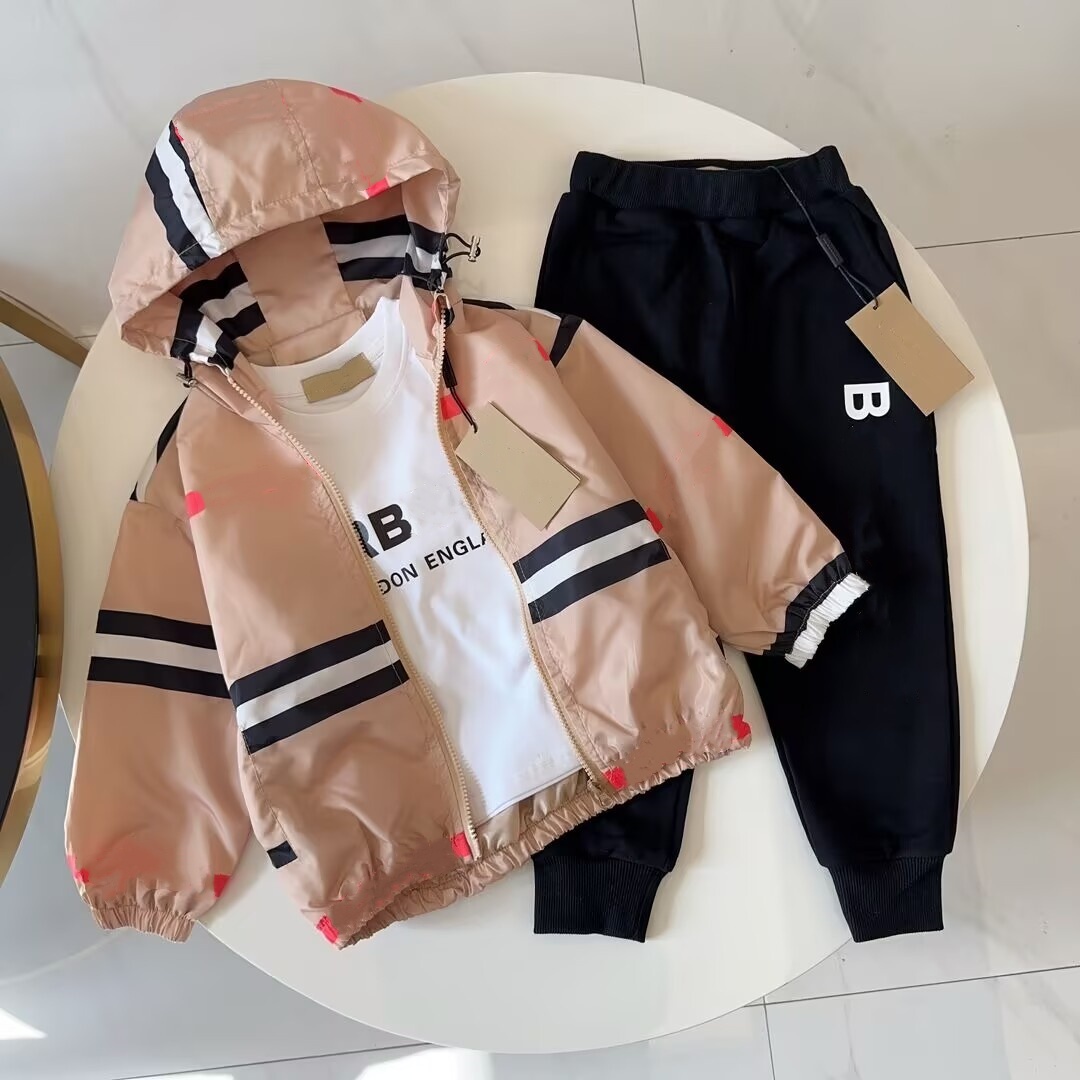 Designer Hoodies Pants Suit Kids Clothes Sets Boys Toddler Hooded Tracksuits Children Girls Loose Pullovers sweatsuits size 90 160cm 26Y0805