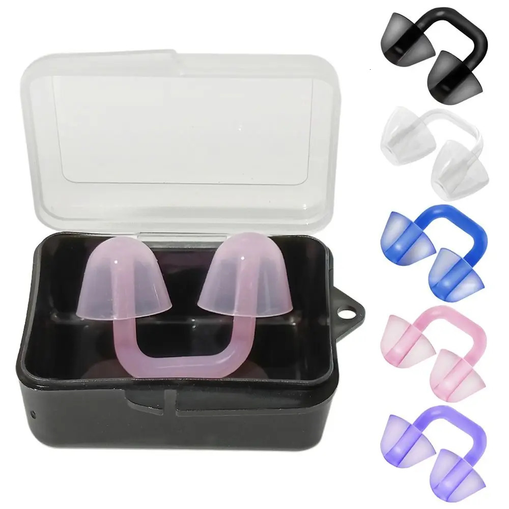 Useful Soft Silicone Swimming Nose Clip Reusable Safety Gear Waterproof Nose Plug Multicolor Prevent Choking Swim Nose Protector 260430