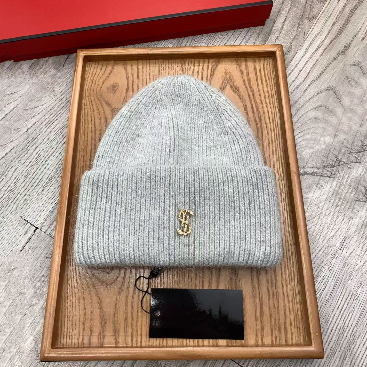 Designer Women Beanie For Hat Wool Knitted Fine Lines With Exquisite Metal Labels Men Hats Warm Casual Classic Simple Styles Solid Winter