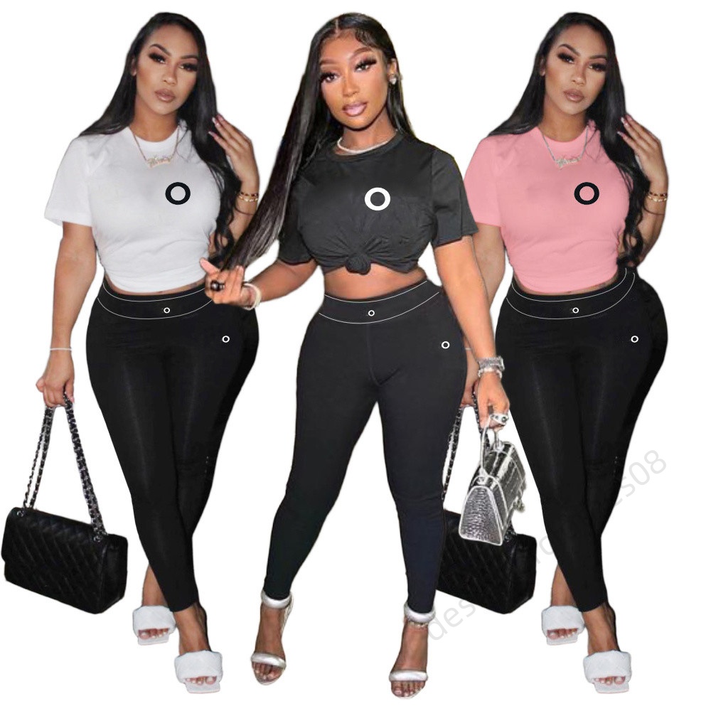 Designer Tracksuits For Women Two Pieces Set designer clothes women Summer New Fashion Trend Set Casual Solid Color Two-Piece Shorts Set outfits