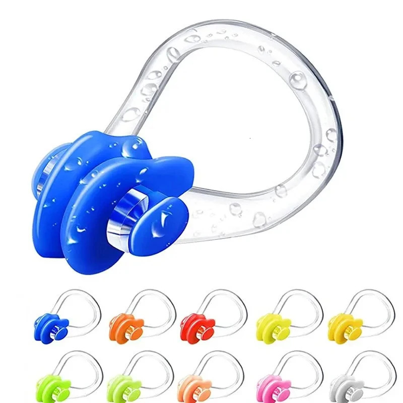 Reusable Soft Silicone Swimming Nose Clip Comfortable Diving Surfing Nose Plugs for Adults Children Pool Supplies Accessories 260430