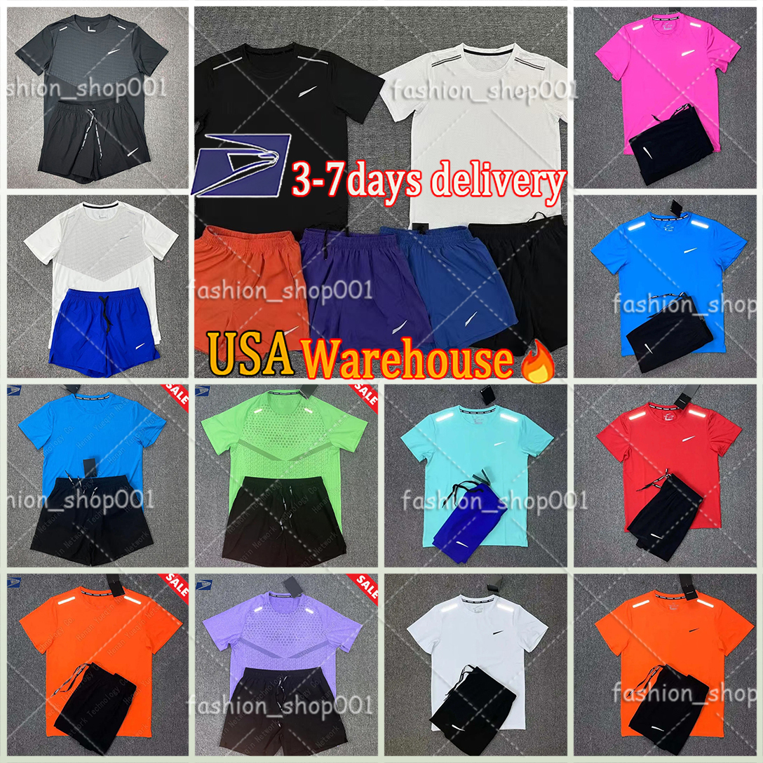 tech fleece mens tracksuit shorts and t shirt Training set designer Set Reflective luminous quick dry Suit Vest Women Breathable tech General shorts