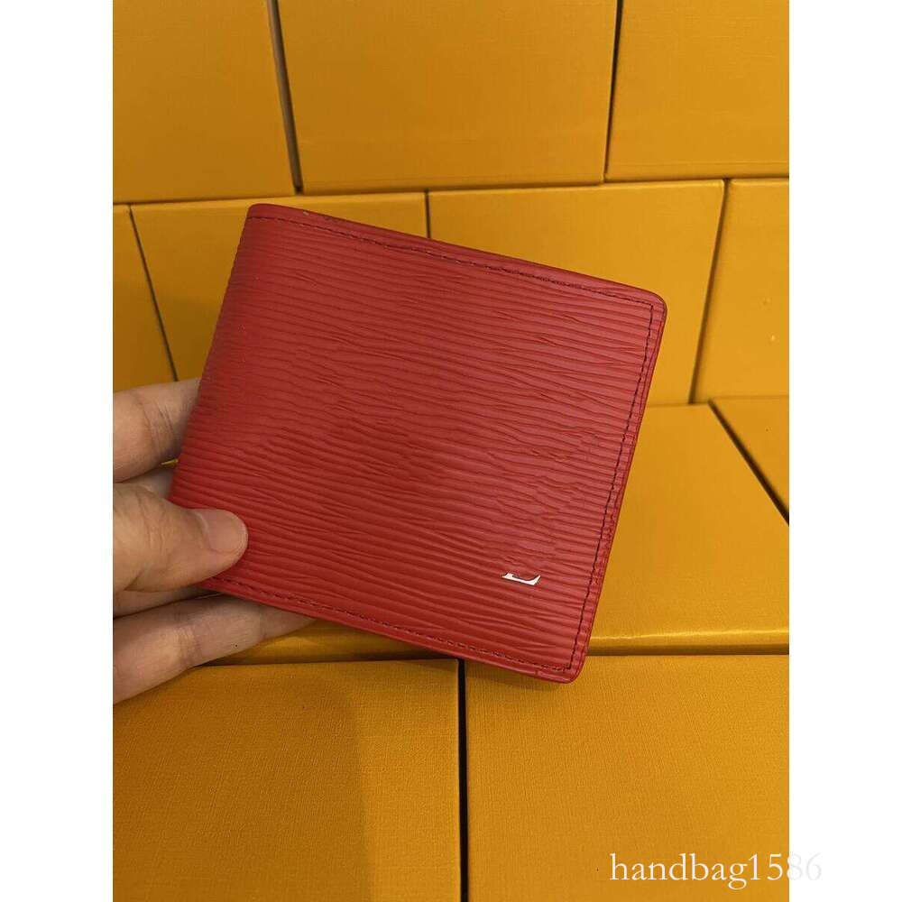 Luxury Designer Wallets Retro Handbag For Men Classic Card Holders Coin Purse Famous With boxfashion Women Water Ripple Wallet Bifold Money Clip wit