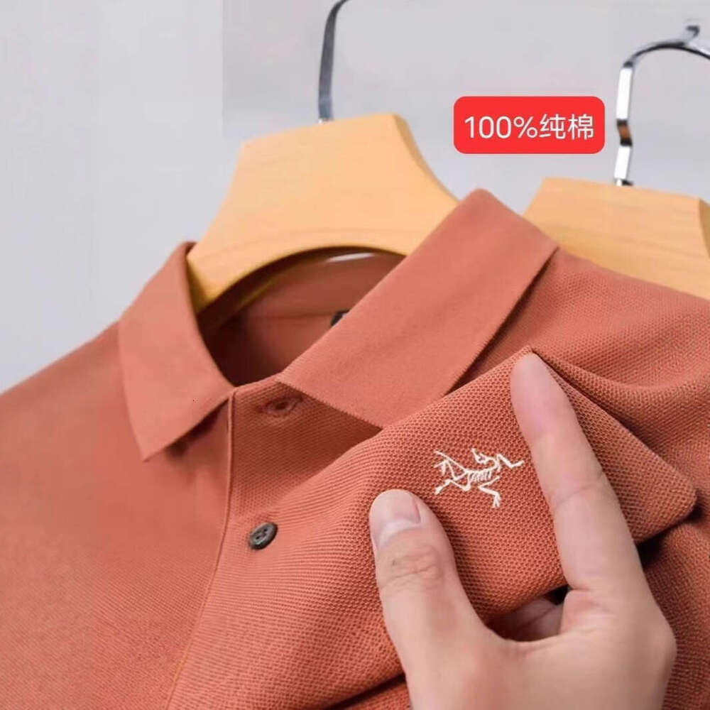 Designer 2026 Niaojia Summer New Pure Luxury Cotton Polo Shirt For Men Middle-aged Solid Color Simple Turn-down Collar High-end Men's Short Sle