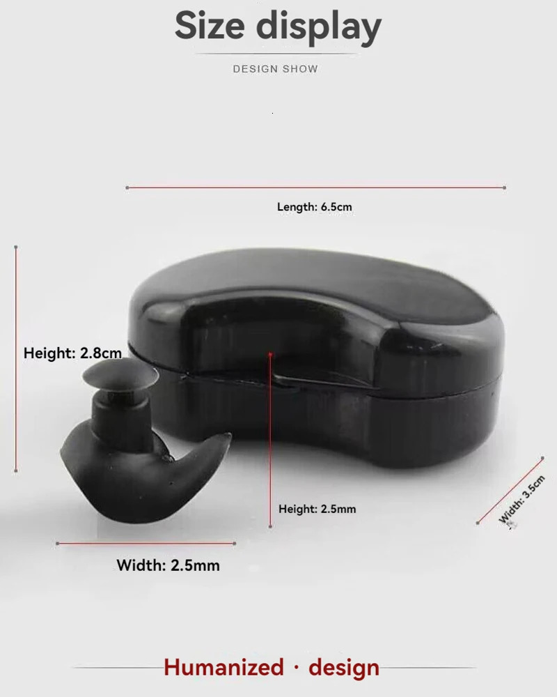 Swimming Silicone Earplug Nose Clip suit Waterproof Spiral Earplug Boxed Adult Beginner Swimming Equipment 260430