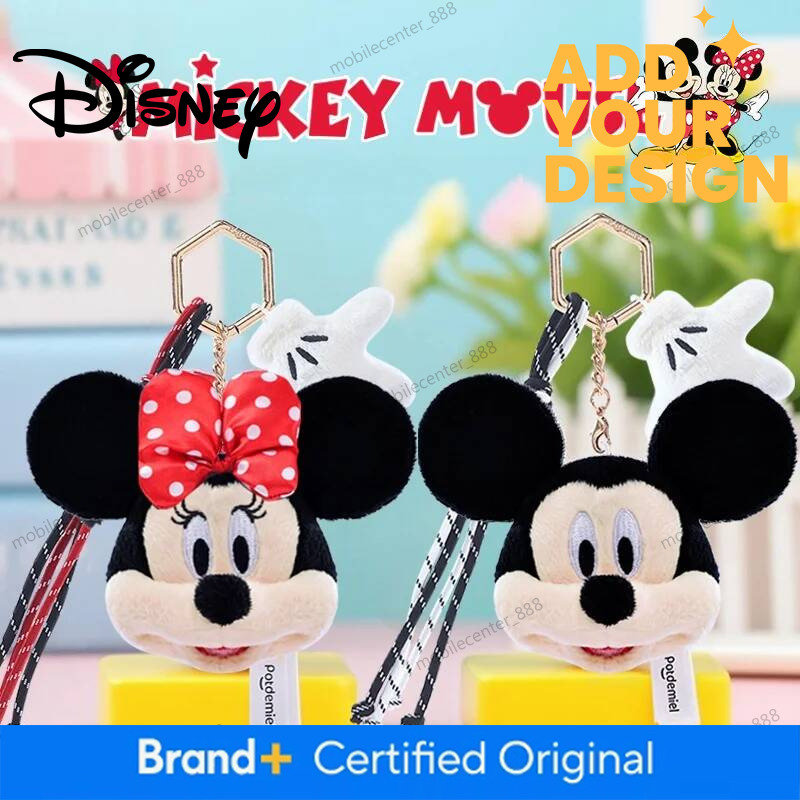 Designer Disney Classic Anime Small Pendants Plush Keychains Micky Mouse Dolls Stuffed Animals Christmas Birthday Gifts For Kids Luxury